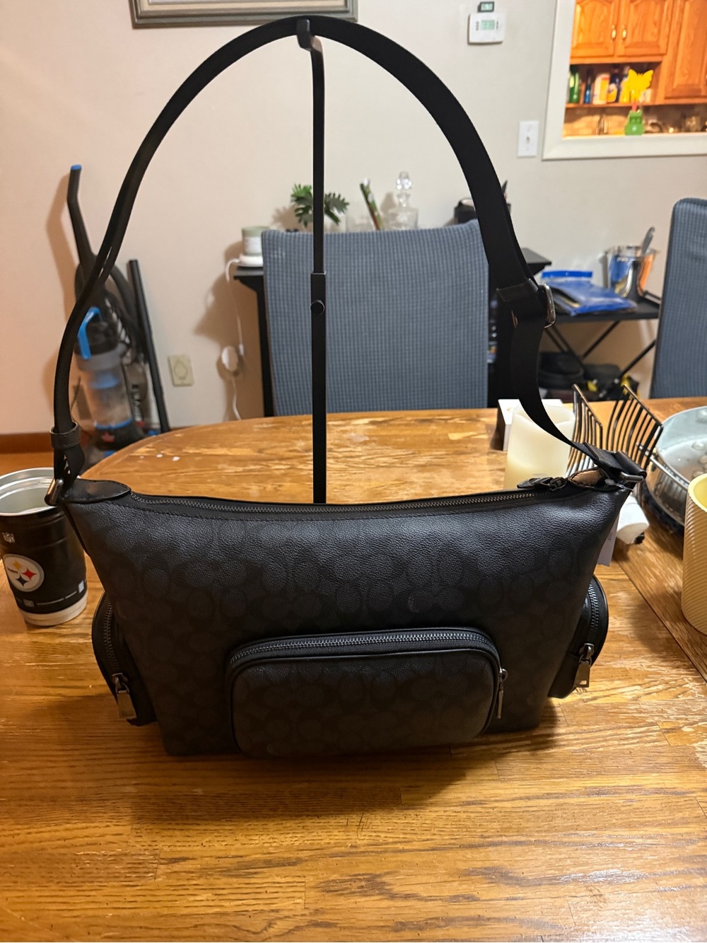 Coach Finn crossbody Shoulder Bag in signature